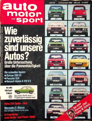 Deckblatt Auto Motor und Sport (26/1980)